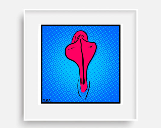 YoniPopArt "Flaps on blue points"