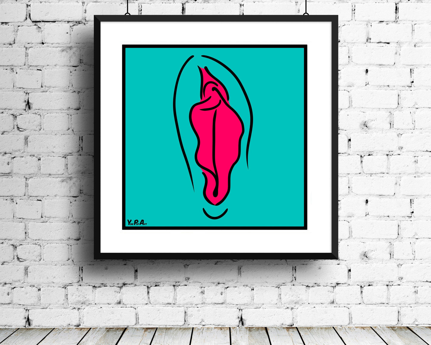 YoniPopArt "Pink on inverse colour"