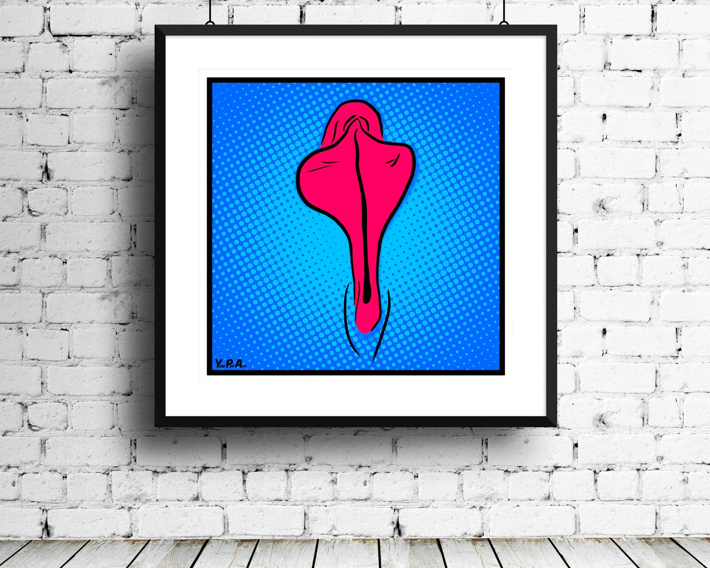 YoniPopArt "Flaps on blue points"