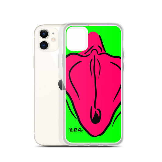 iPhone-Hülle YoniPopArt "Flaps on green"
