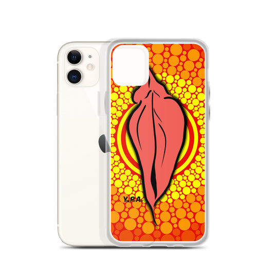 iPhone-Hülle YoniPopArt "pink flaps orange points #3"
