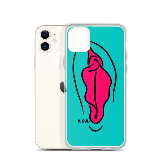 iPhone-Hülle YoniPopArt  "pink on inverse colour"