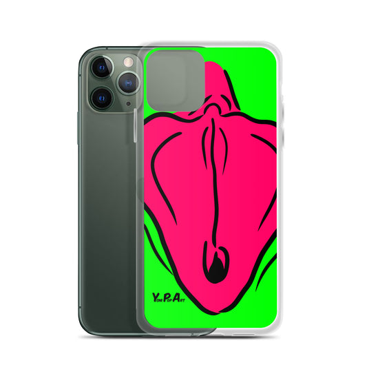 iPhone-Hülle YoniPopArt "Flaps on green"