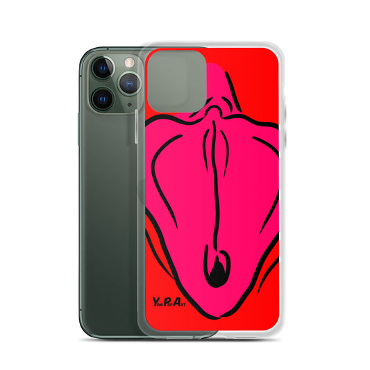 iPhone-Hülle YoniPopArt "Flaps on red"