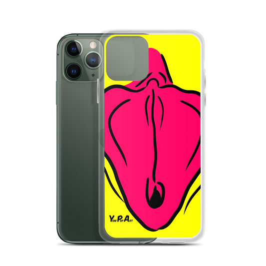 iPhone-Hülle YoniPopArt "Flaps on yellow"