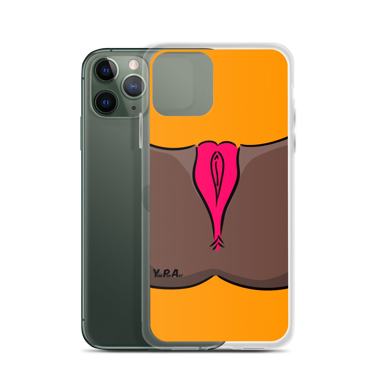 iPhone-Hülle YoniPopArt "Pink on Orange"