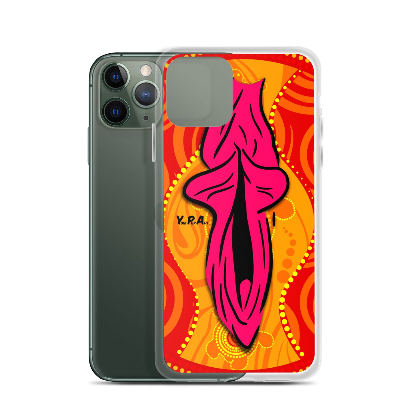iPhone-Hülle YoniPopArt "Swirling Yoni on Red"