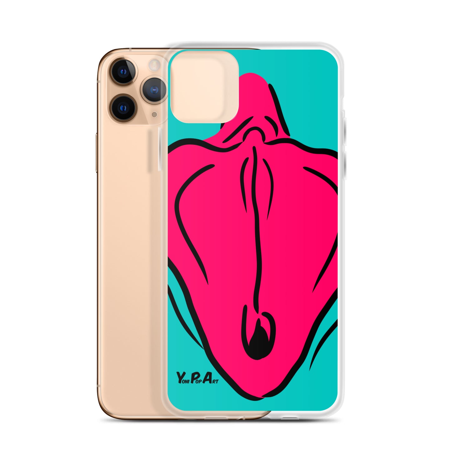 iPhone-Hülle YoniPopArt "Flaps on inverse colour"