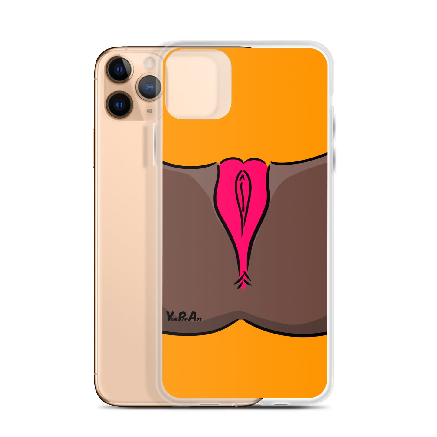 iPhone-Hülle YoniPopArt "Pink on Orange"