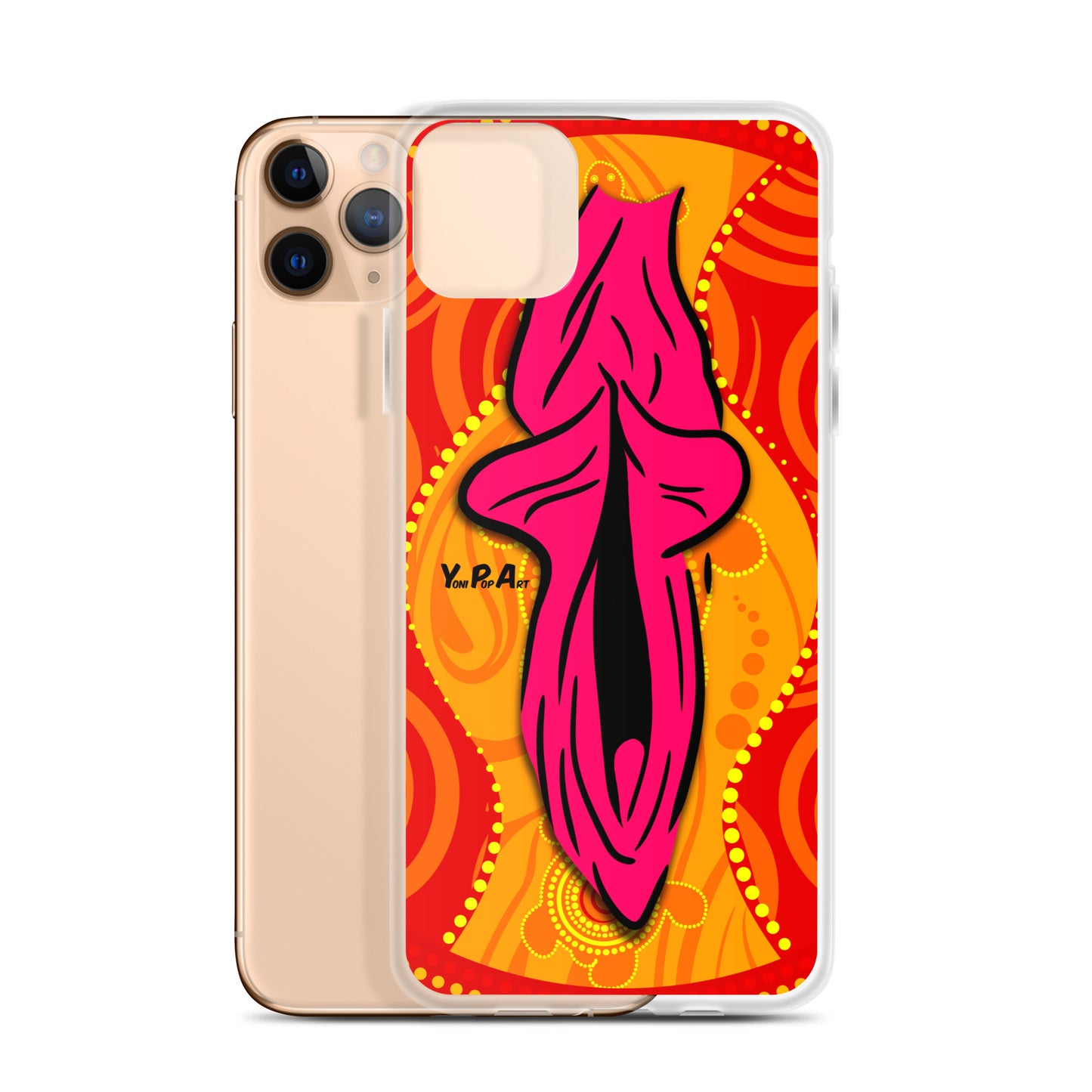 iPhone-Hülle YoniPopArt "Swirling Yoni on Red"