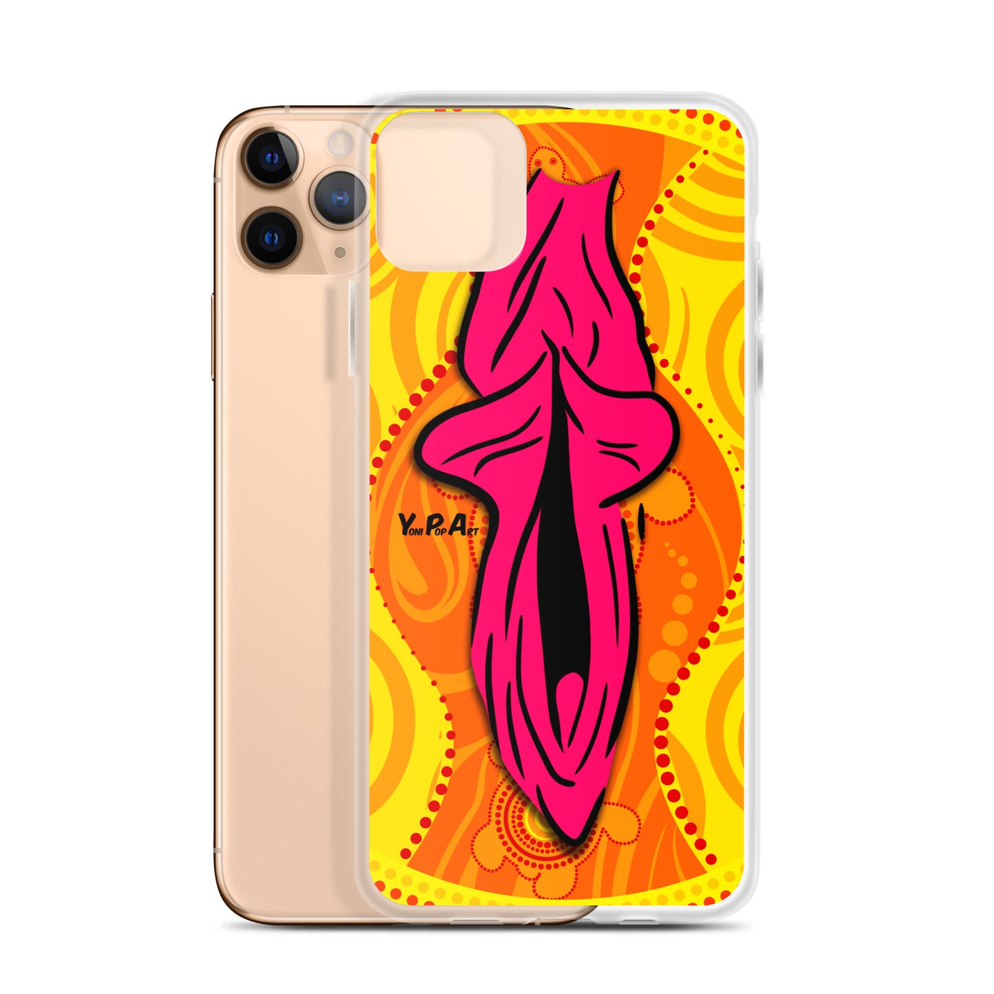 iPhone-Hülle YoniPopArt "Swirling Yoni on Yellow"