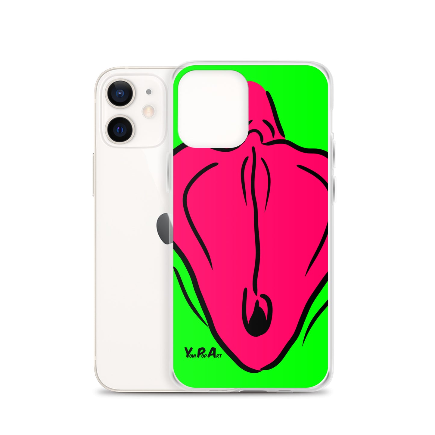 iPhone-Hülle YoniPopArt "Flaps on green"
