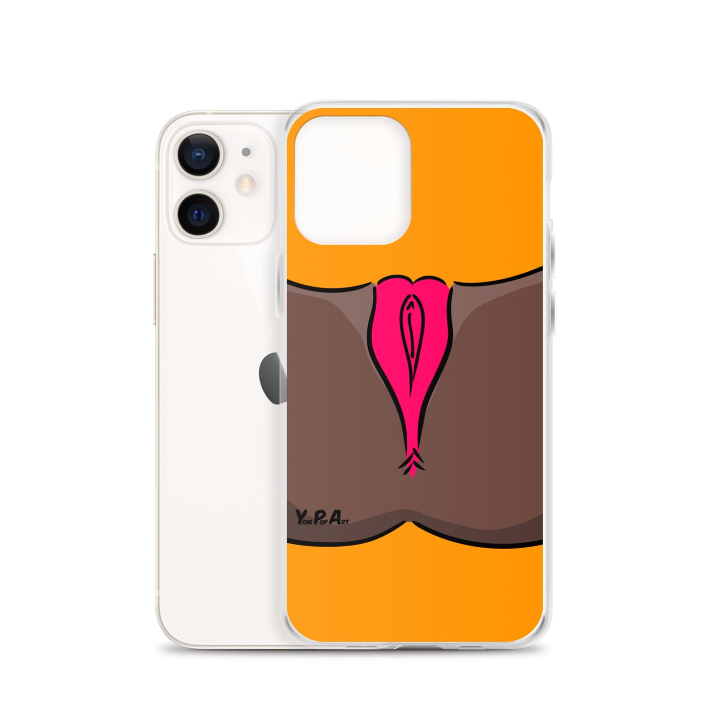iPhone-Hülle YoniPopArt "Pink on Orange"