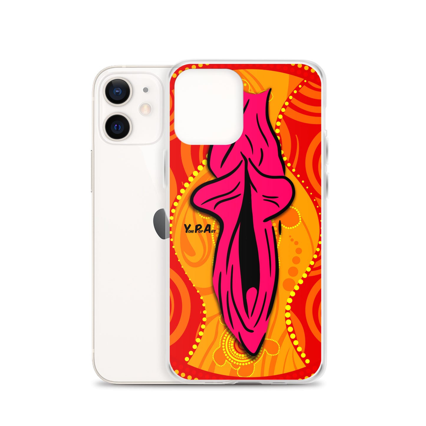 iPhone-Hülle YoniPopArt "Swirling Yoni on Red"