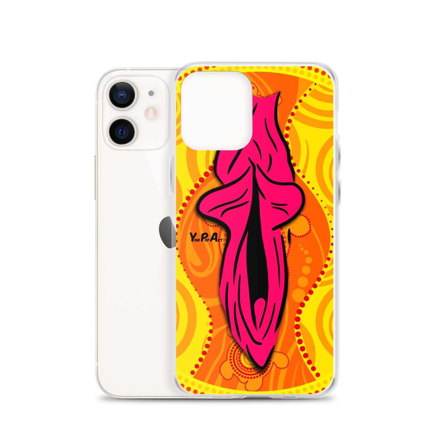 iPhone-Hülle YoniPopArt "Swirling Yoni on Yellow"
