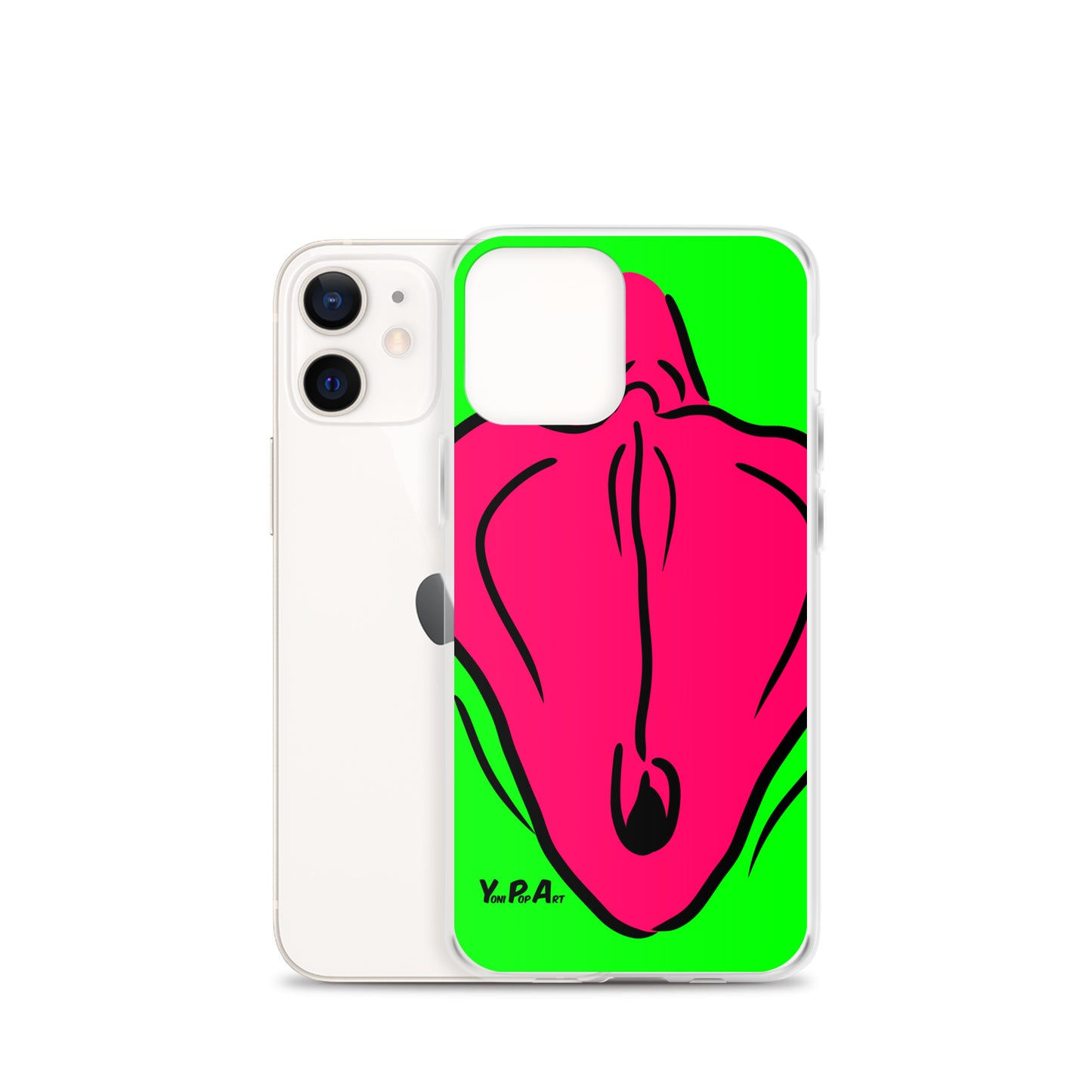 iPhone-Hülle YoniPopArt "Flaps on green"