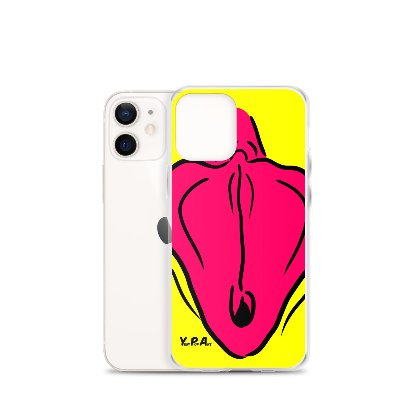 iPhone-Hülle YoniPopArt "Flaps on yellow"