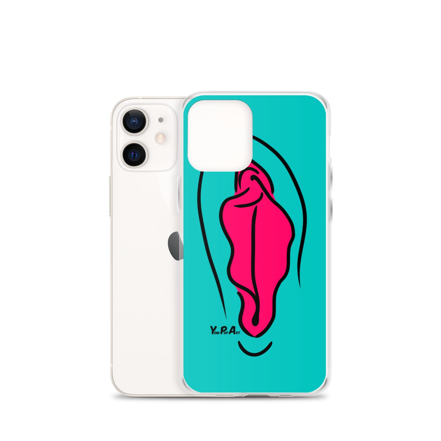 iPhone-Hülle YoniPopArt  "pink on inverse colour"
