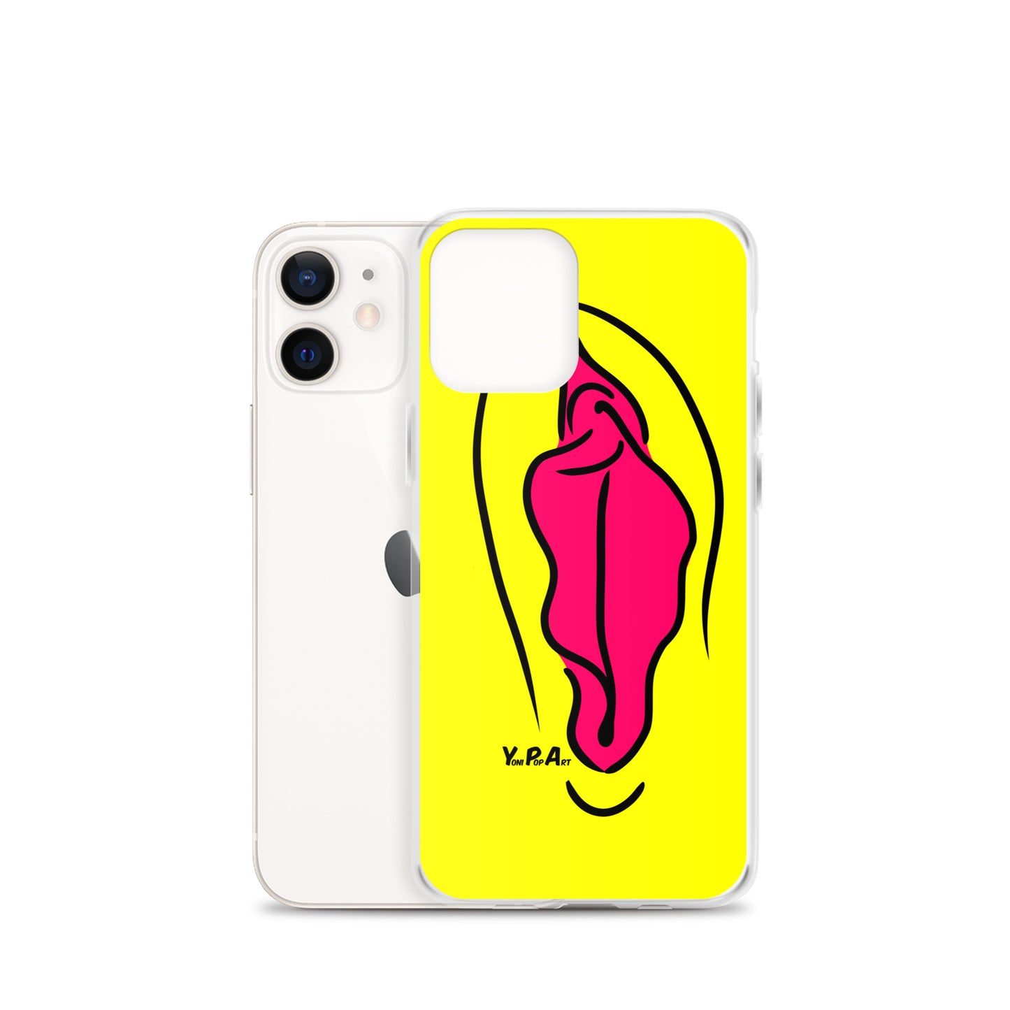 iPhone-Hülle YoniPopArt "Pink on Yellow"