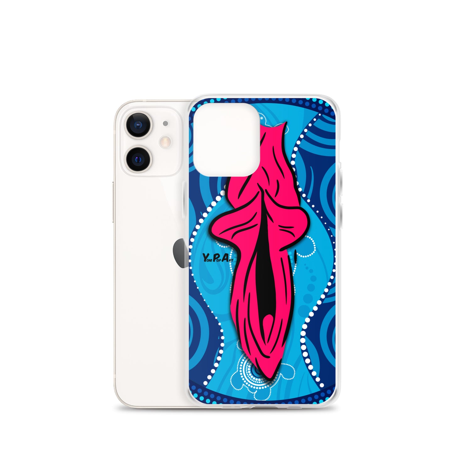 iPhone-Hülle YoniPopArt "Swirling Yoni on Blue"
