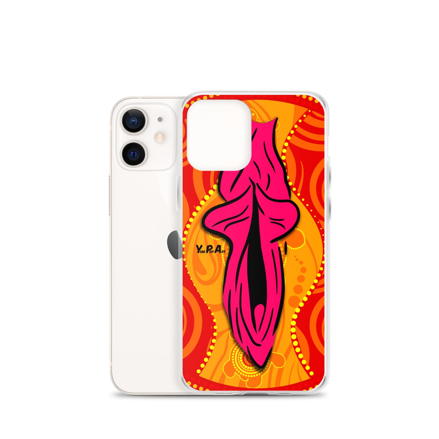 iPhone-Hülle YoniPopArt "Swirling Yoni on Red"