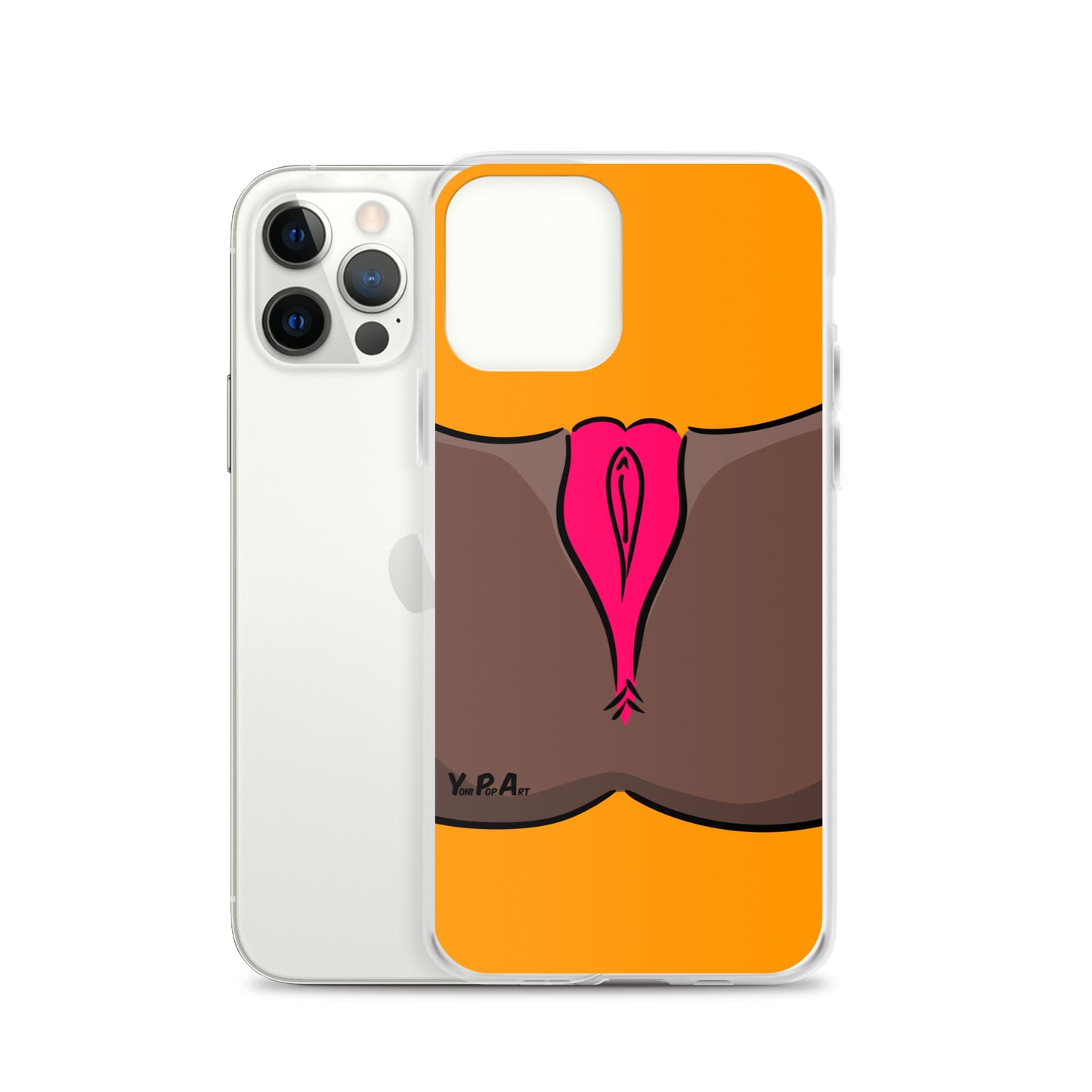 iPhone-Hülle YoniPopArt "Pink on Orange"