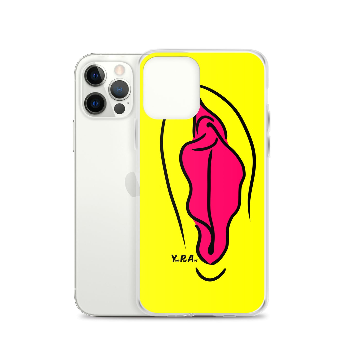 iPhone-Hülle YoniPopArt "Pink on Yellow"