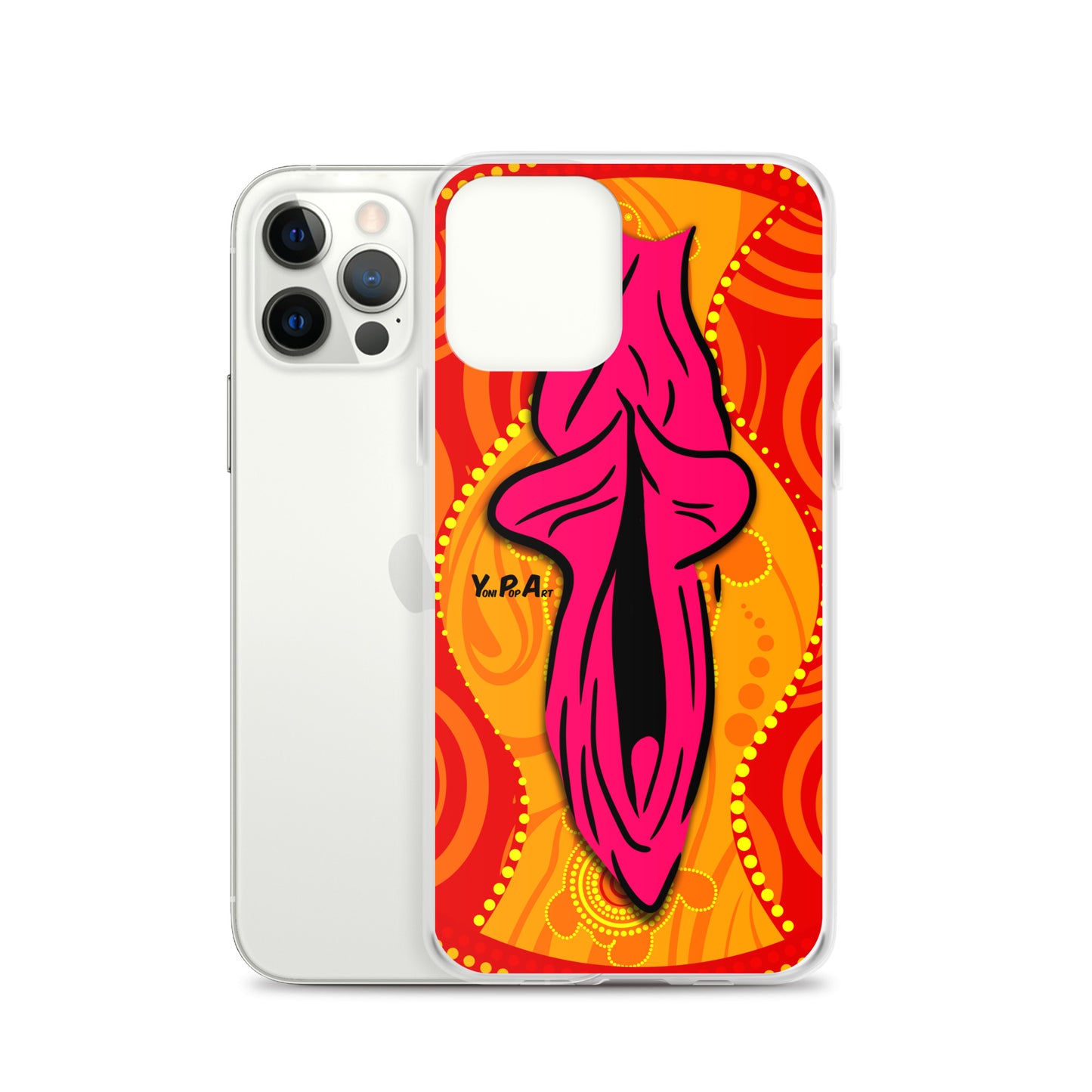 iPhone-Hülle YoniPopArt "Swirling Yoni on Red"