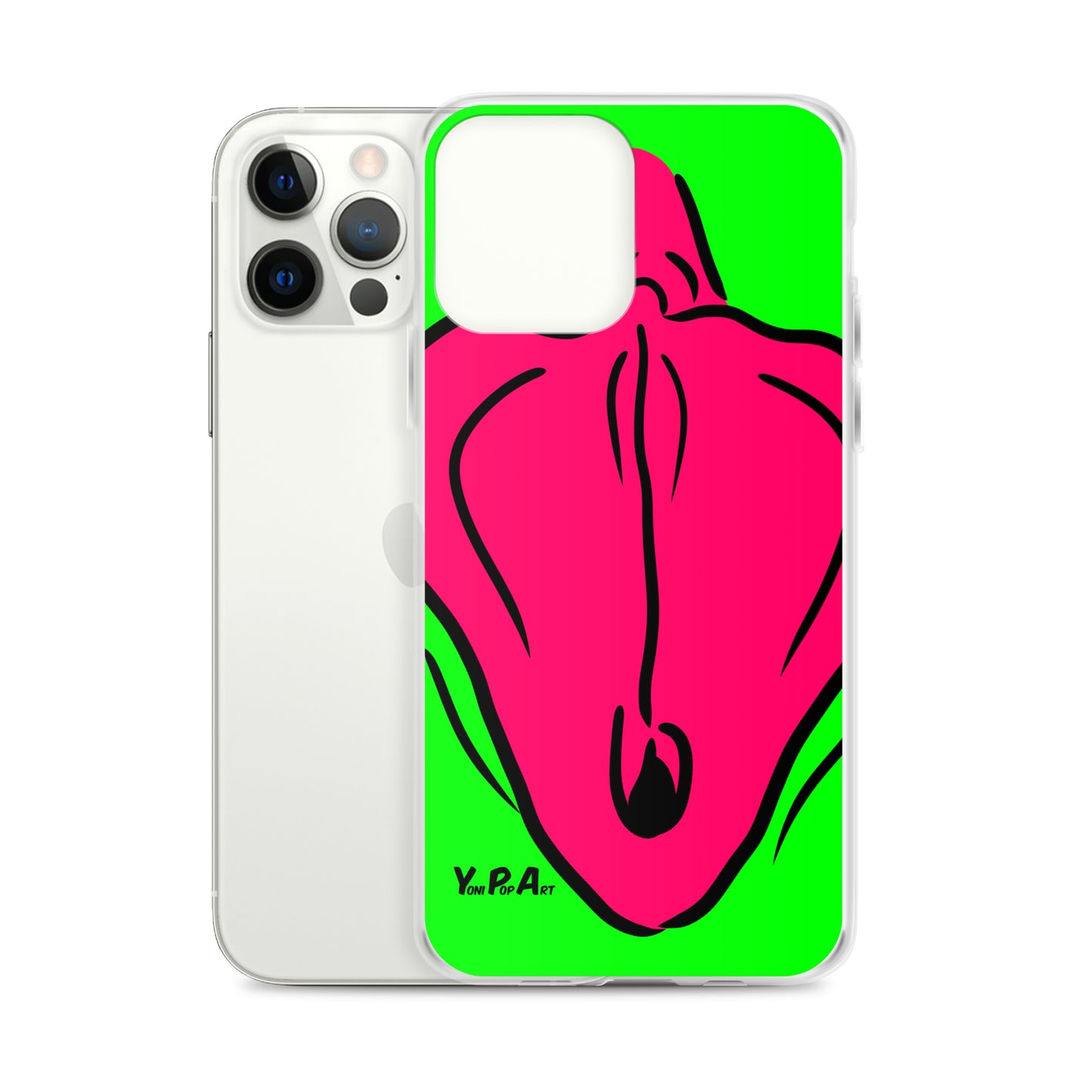 iPhone-Hülle YoniPopArt "Flaps on green"