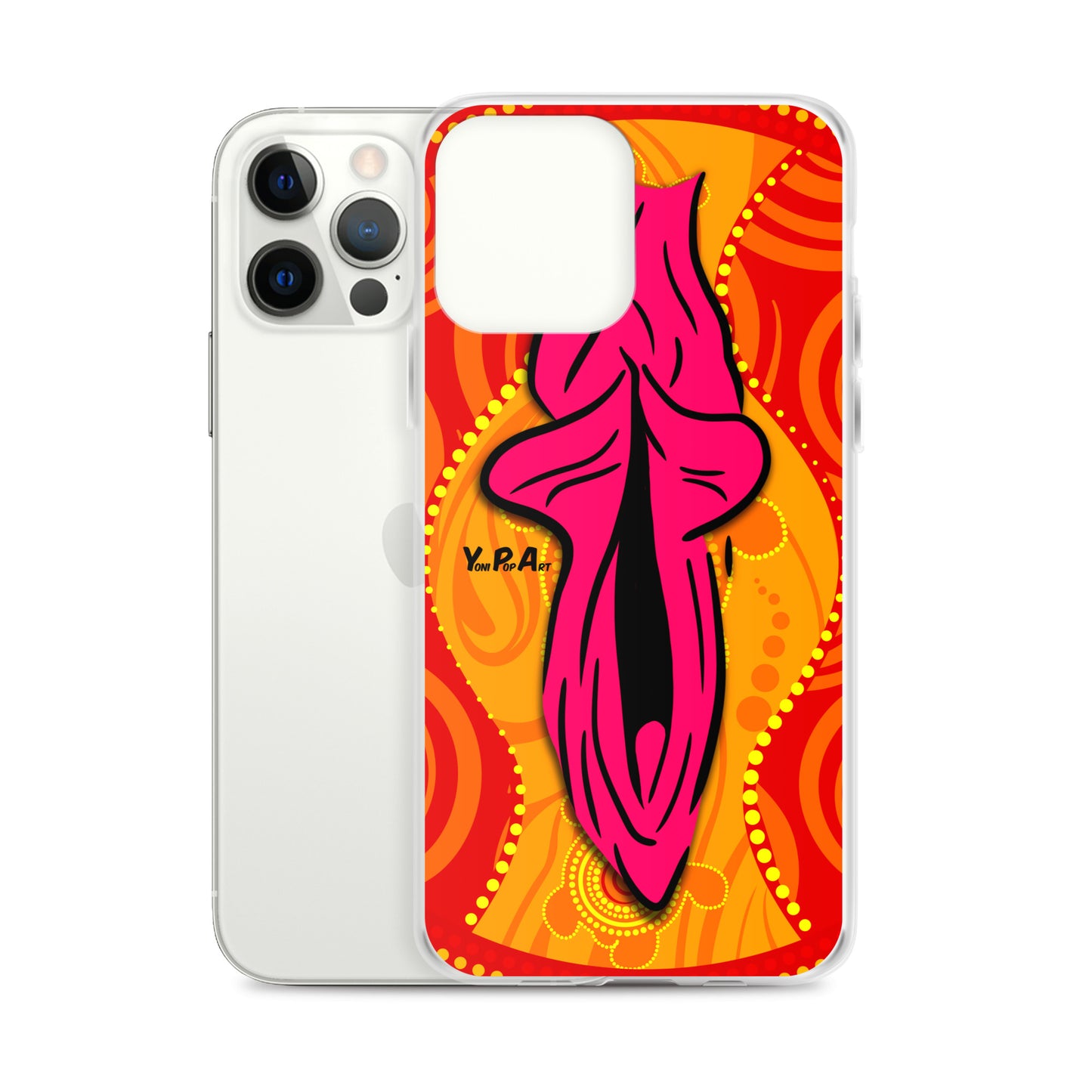 iPhone-Hülle YoniPopArt "Swirling Yoni on Red"