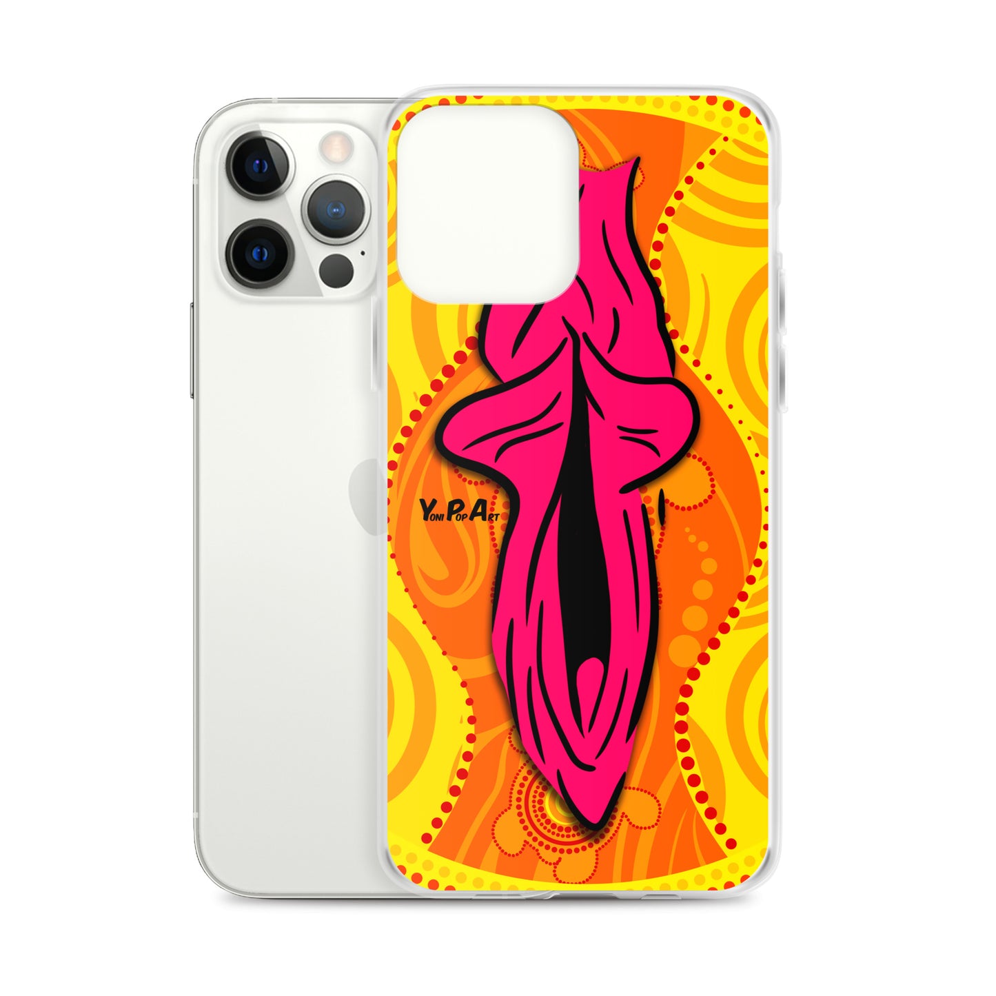 iPhone-Hülle YoniPopArt "Swirling Yoni on Yellow"