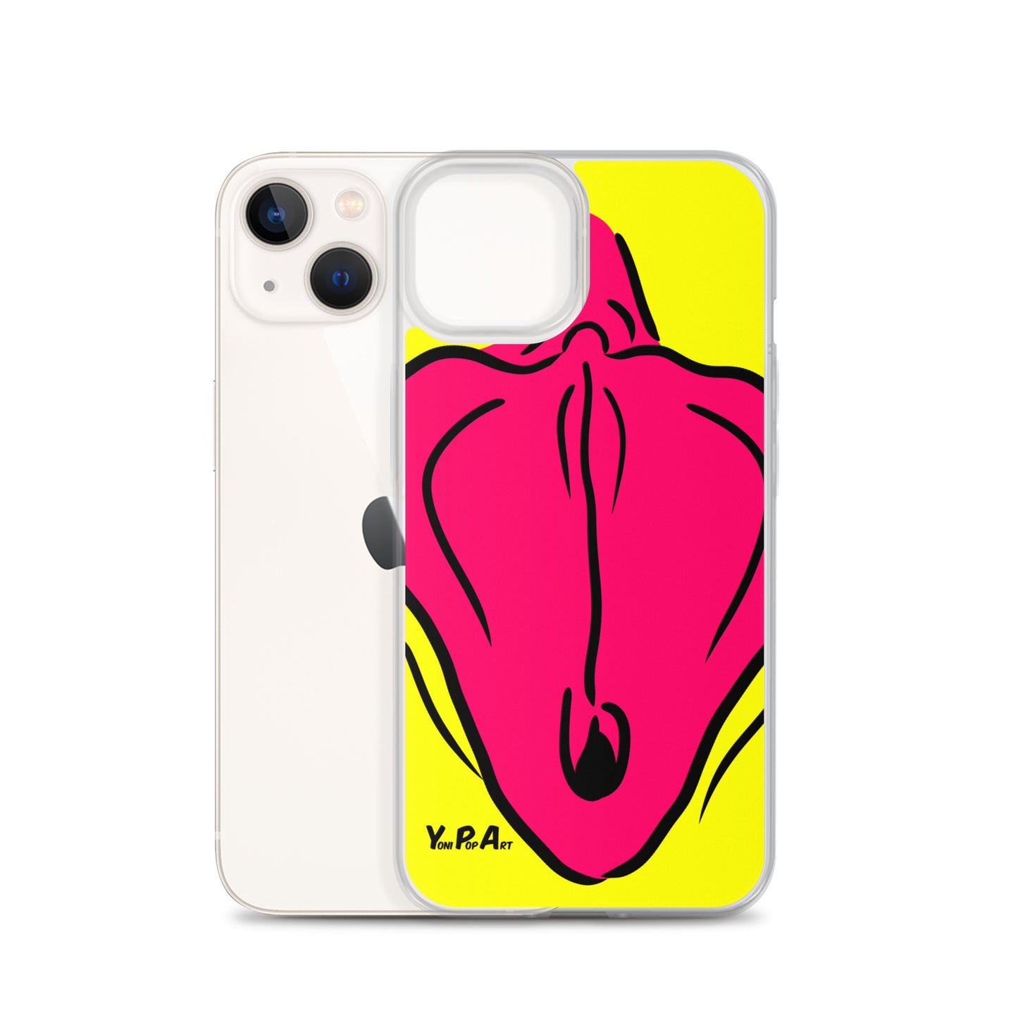 iPhone-Hülle YoniPopArt "Flaps on yellow"