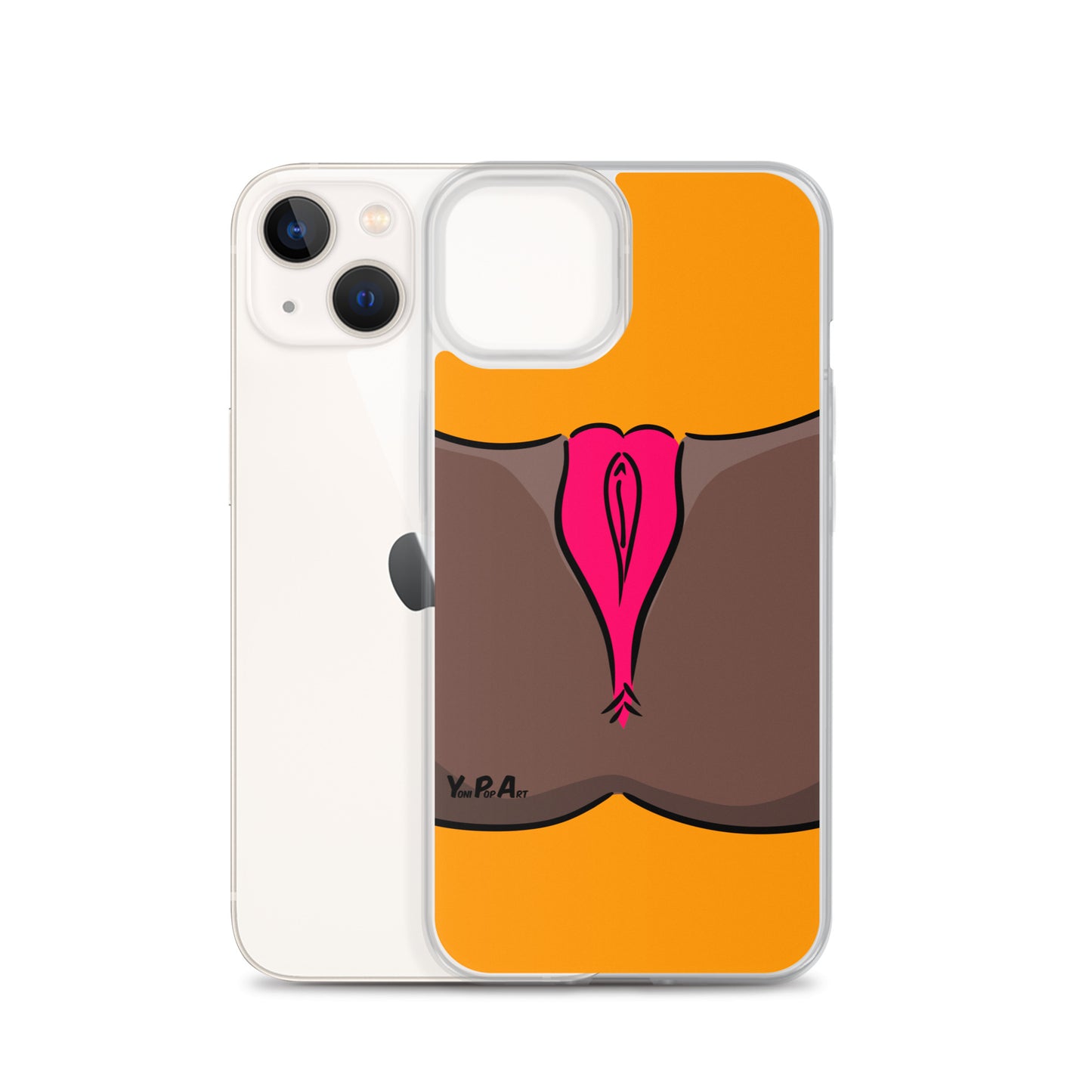 iPhone-Hülle YoniPopArt "Pink on Orange"