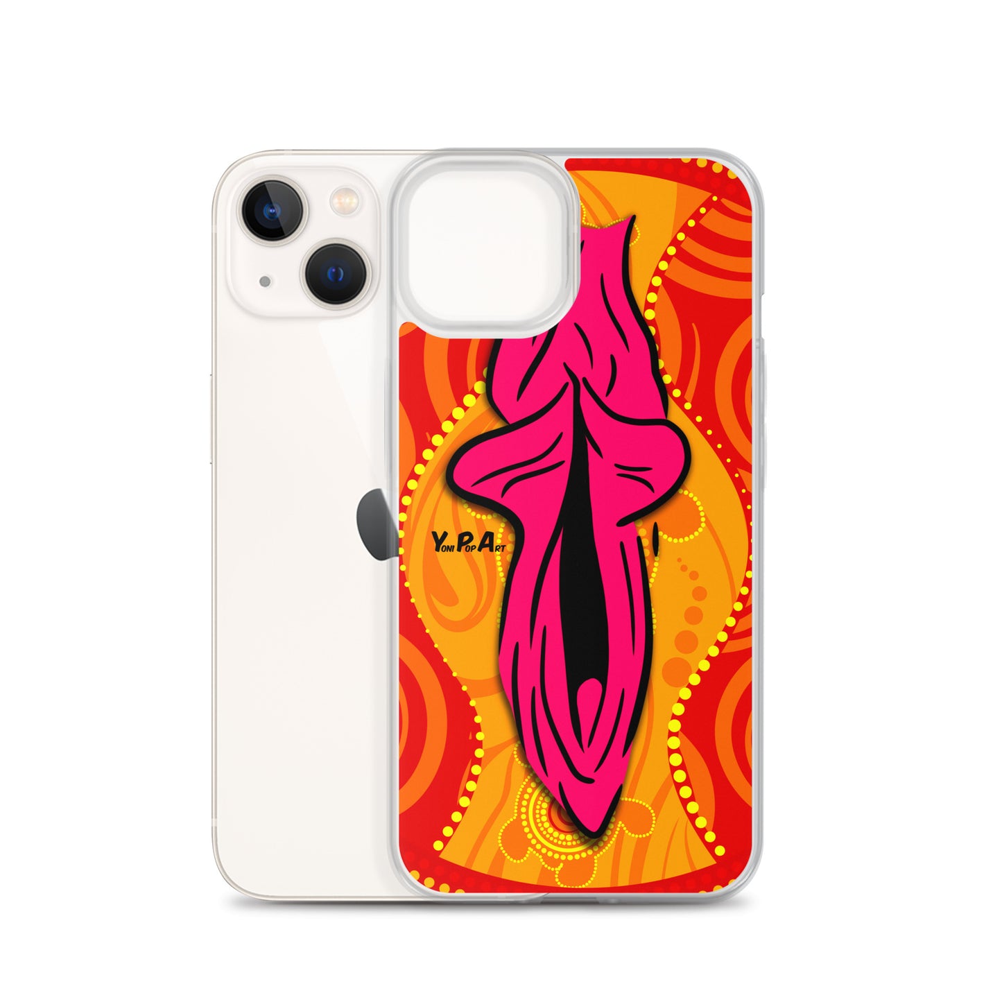 iPhone-Hülle YoniPopArt "Swirling Yoni on Red"