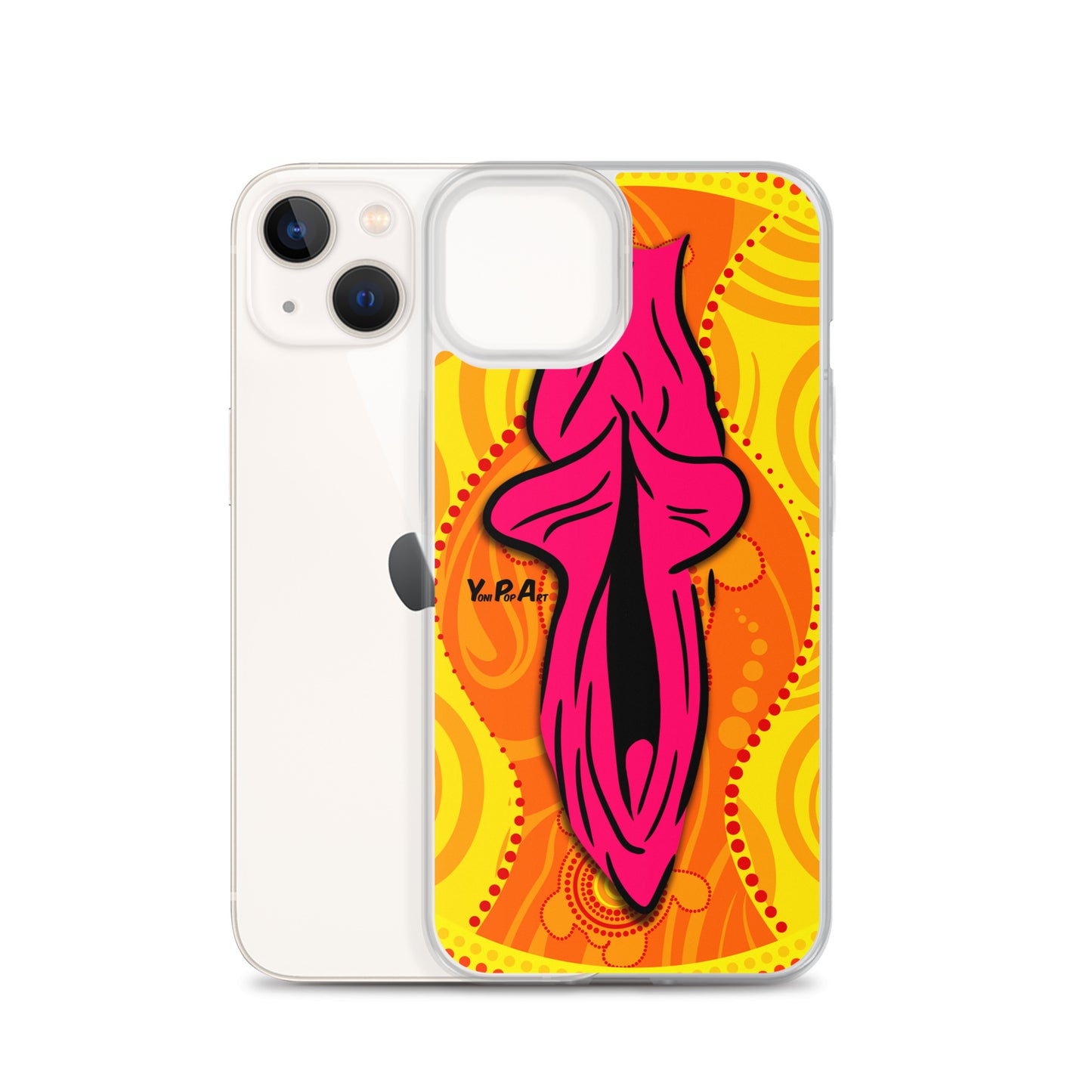 iPhone-Hülle YoniPopArt "Swirling Yoni on Yellow"