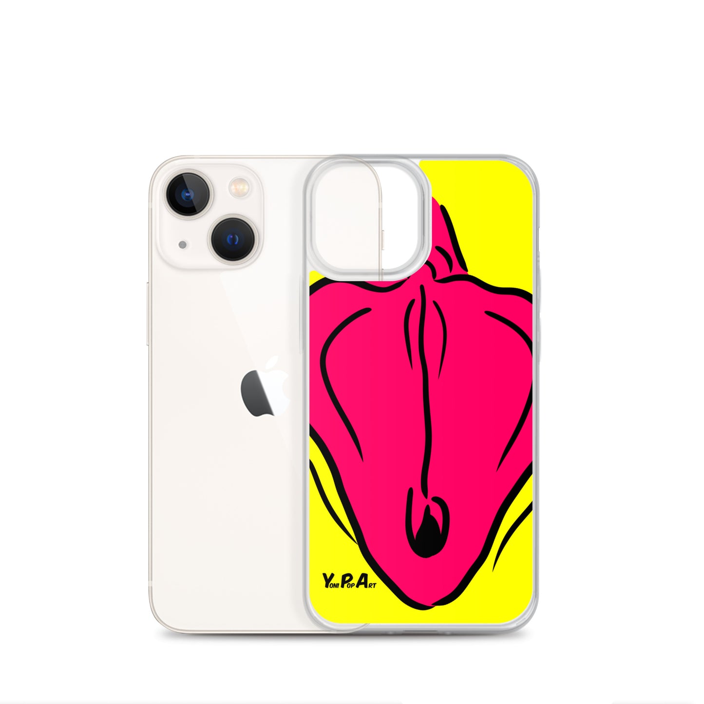 iPhone-Hülle YoniPopArt "Flaps on yellow"