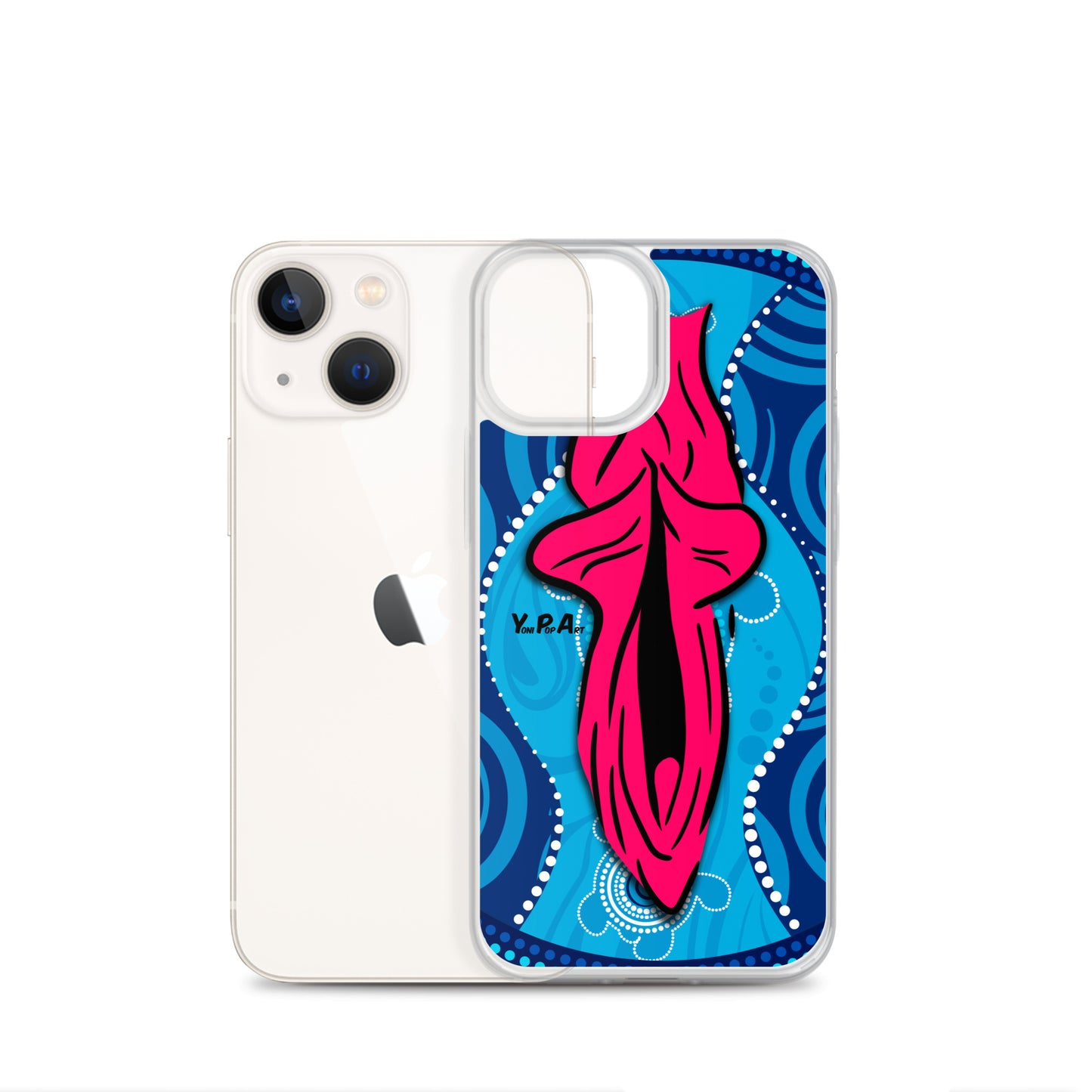 iPhone-Hülle YoniPopArt "Swirling Yoni on Blue"