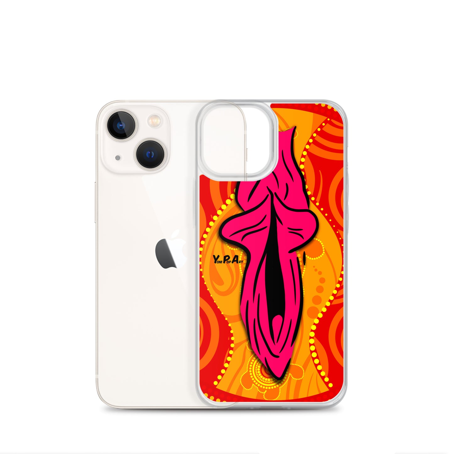 iPhone-Hülle YoniPopArt "Swirling Yoni on Red"