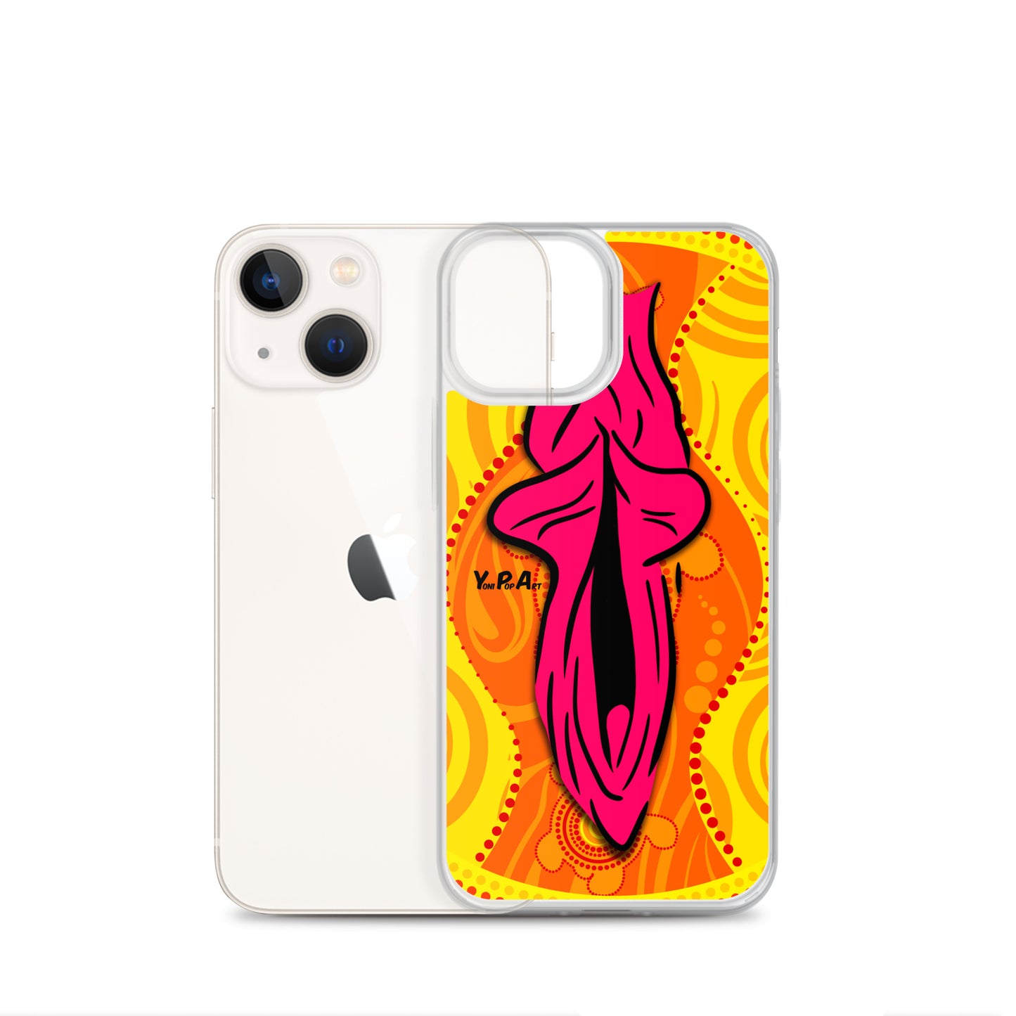 iPhone-Hülle YoniPopArt "Swirling Yoni on Yellow"