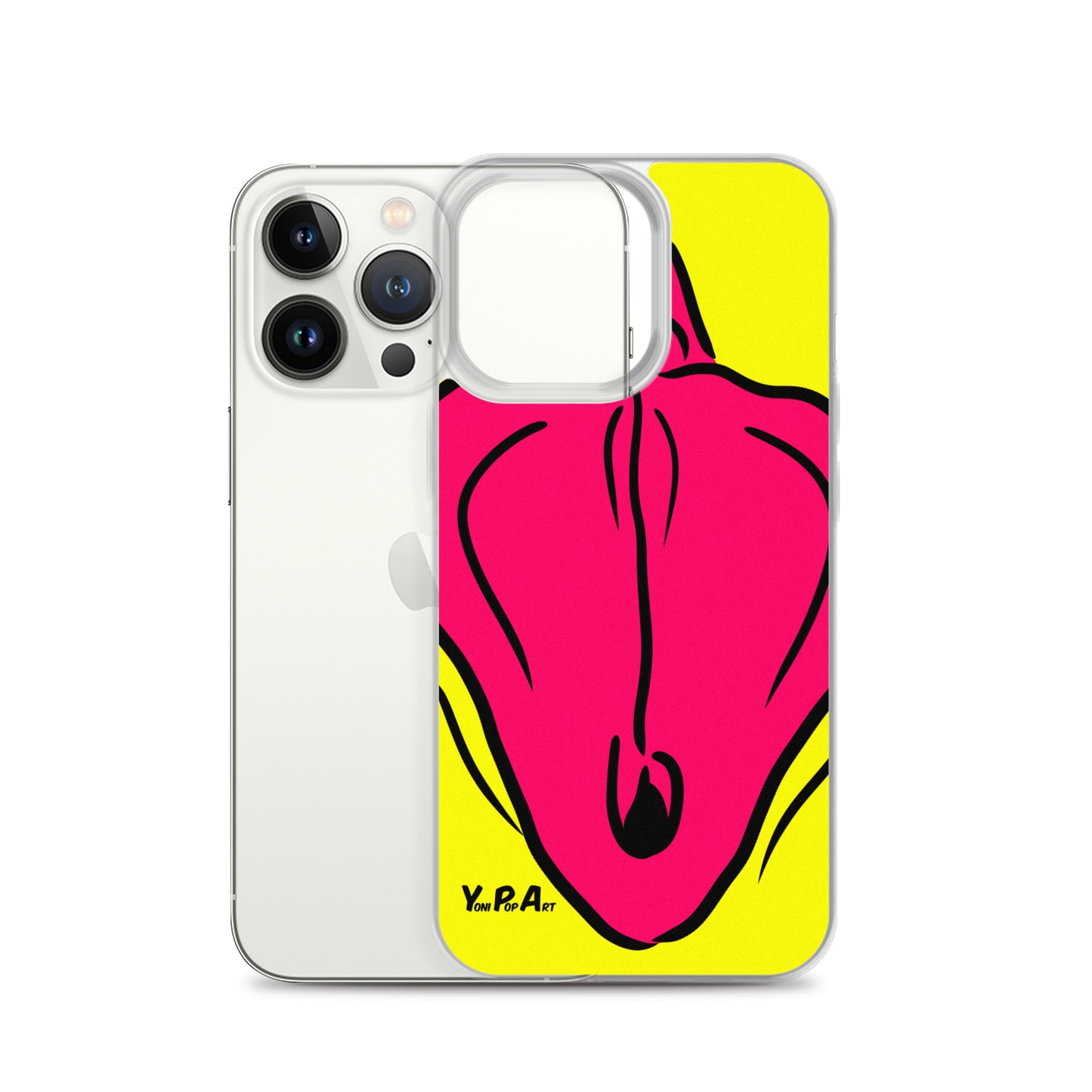 iPhone-Hülle YoniPopArt "Flaps on yellow"