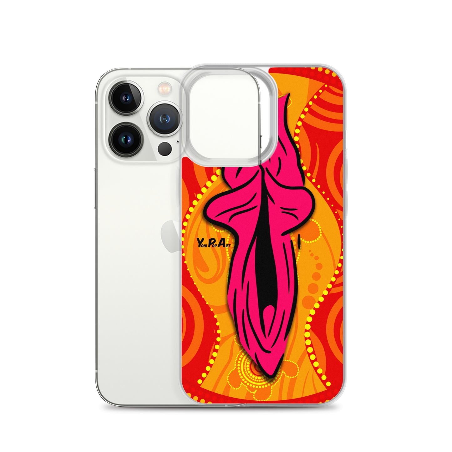 iPhone-Hülle YoniPopArt "Swirling Yoni on Red"