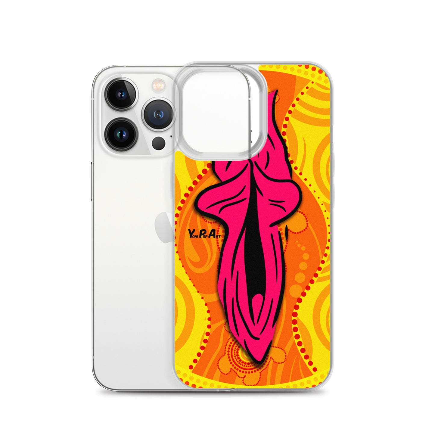 iPhone-Hülle YoniPopArt "Swirling Yoni on Yellow"