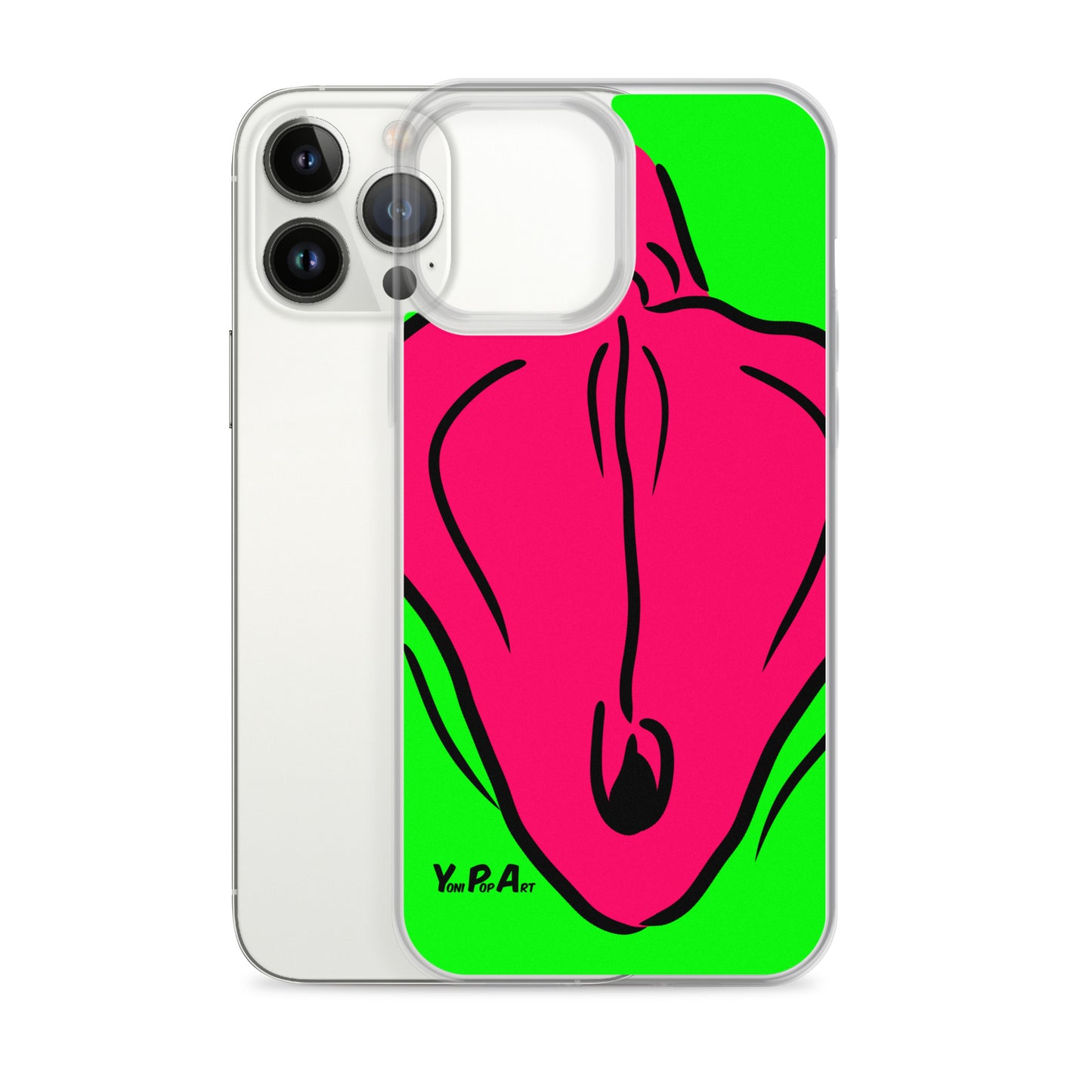 iPhone-Hülle YoniPopArt "Flaps on green"