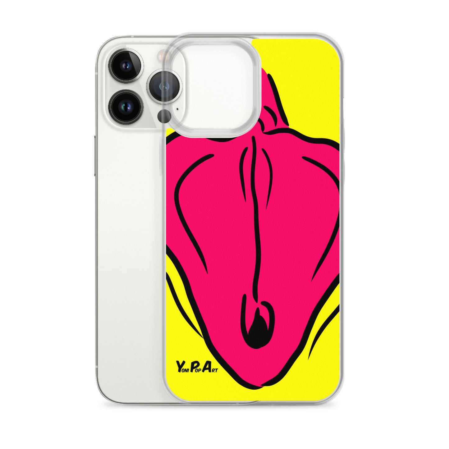 iPhone-Hülle YoniPopArt "Flaps on yellow"