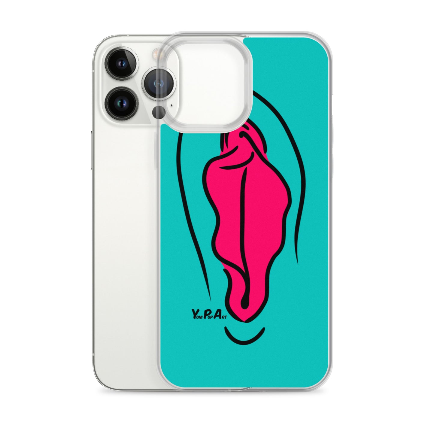 iPhone-Hülle YoniPopArt  "pink on inverse colour"