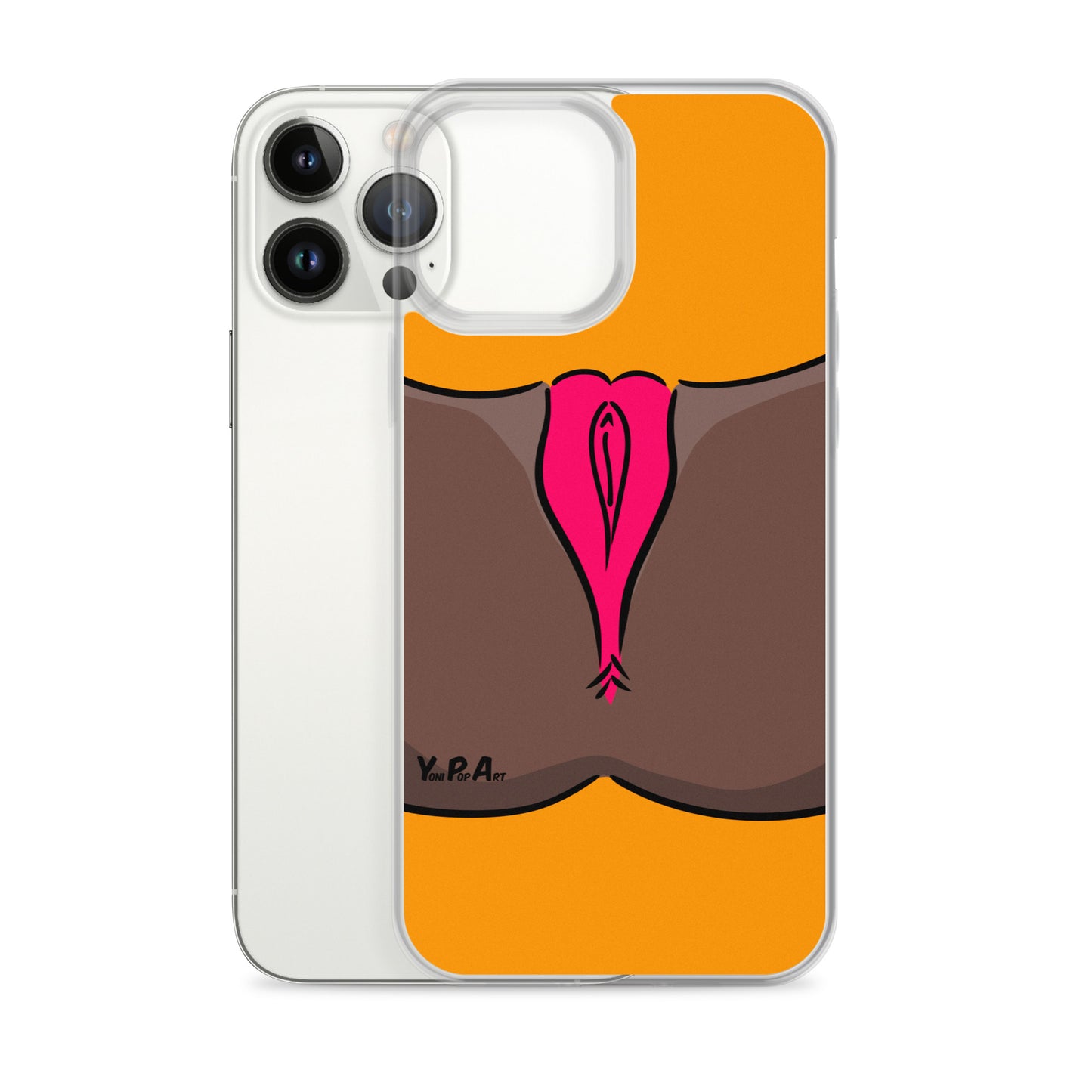 iPhone-Hülle YoniPopArt "Pink on Orange"