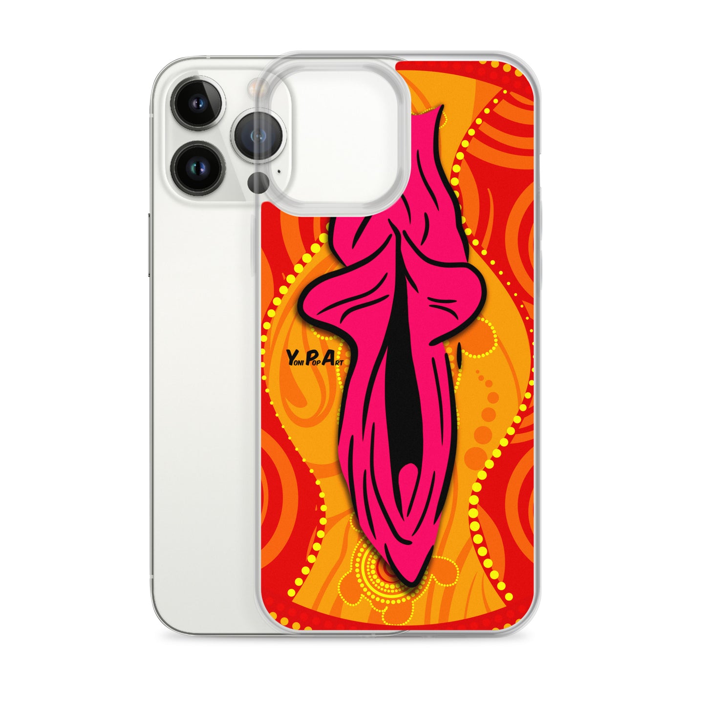 iPhone-Hülle YoniPopArt "Swirling Yoni on Red"