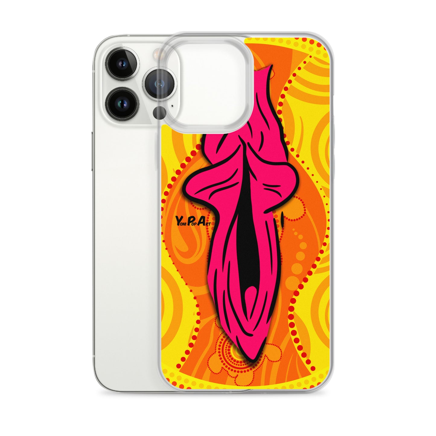 iPhone-Hülle YoniPopArt "Swirling Yoni on Yellow"