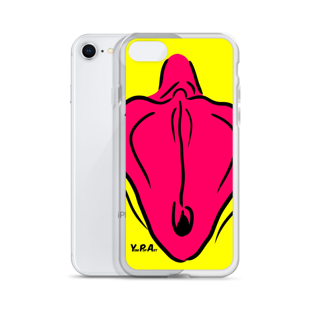 iPhone-Hülle YoniPopArt "Flaps on yellow"