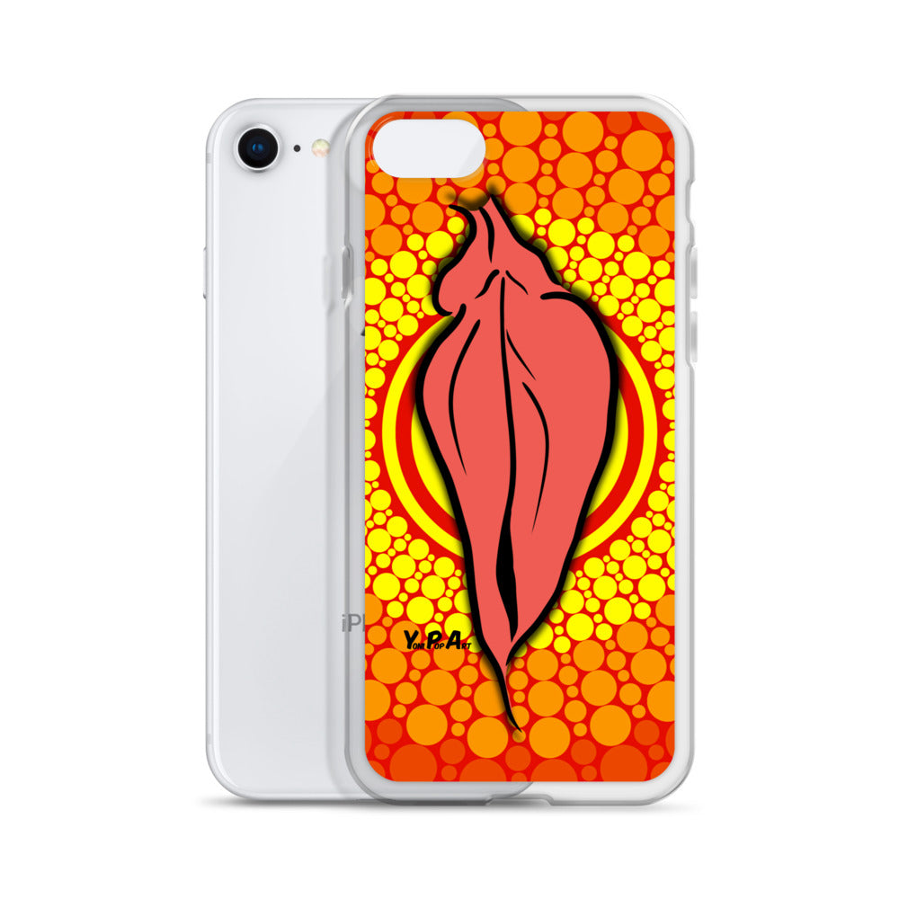 iPhone-Hülle YoniPopArt "pink flaps orange points #3"